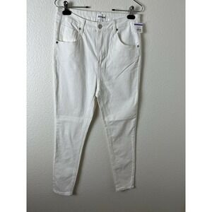 Abound High Rise Skinny Jeans Womens Size 32 White Denim Stretch